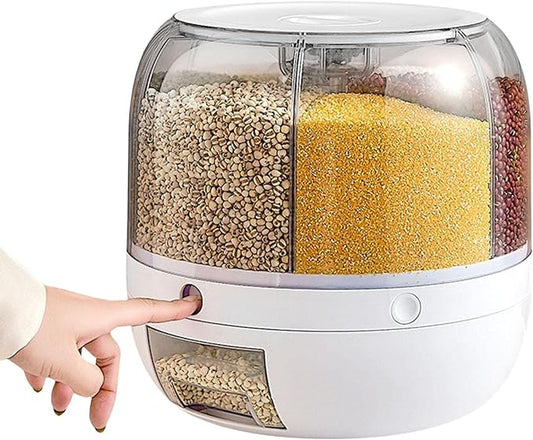 HuHa 360 Rotating  Dry Food Storage Dispenser
